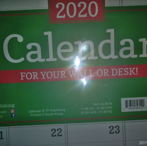 2020 huge desk or wall calendar - Picture 4 of 4